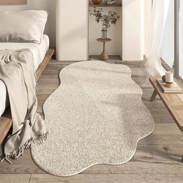 Rynx | Irregular Living Room Large Rugs Minimalist Bedroom Nightstand Carpet Plush Coffee Table Rugs Soft Comfortable Carpet Carpet