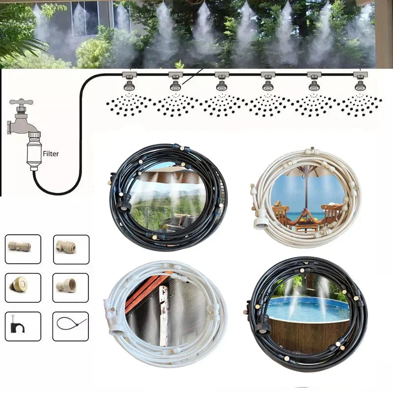 Lisslune | Irrigation system for the garden – Drip irrigation kit with adjustable spray head and accessories