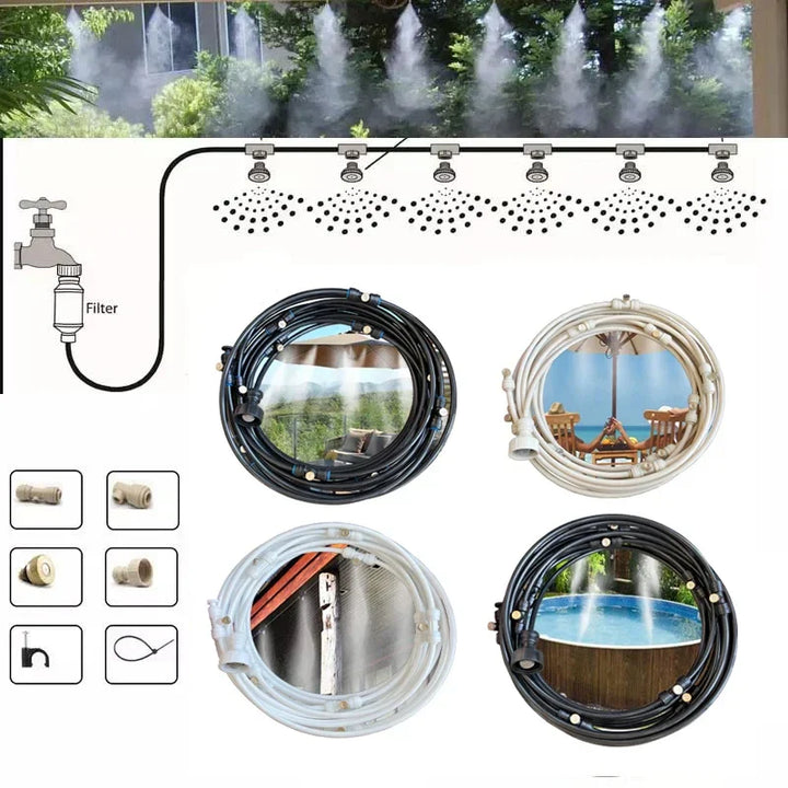 Lisslune | Irrigation system for the garden – Drip irrigation kit with adjustable spray head and accessories