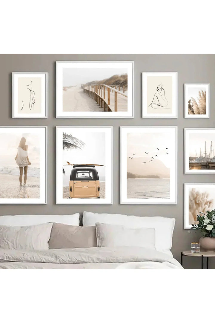 Lisslune | Surf & Travel Canvas Poster