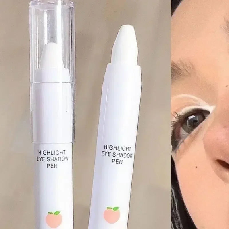 Rynx | Pearl Eye Shadow Pencil White Highlighter Pencil Mother-of-Pearl Lying Silk Worm Pencil Eyelid Under Fold Illuminate Eyeliner Pencil Cosmetics