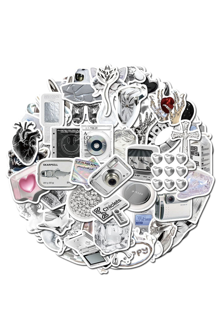 Lisslune | Art Silver Graffiti Sticker