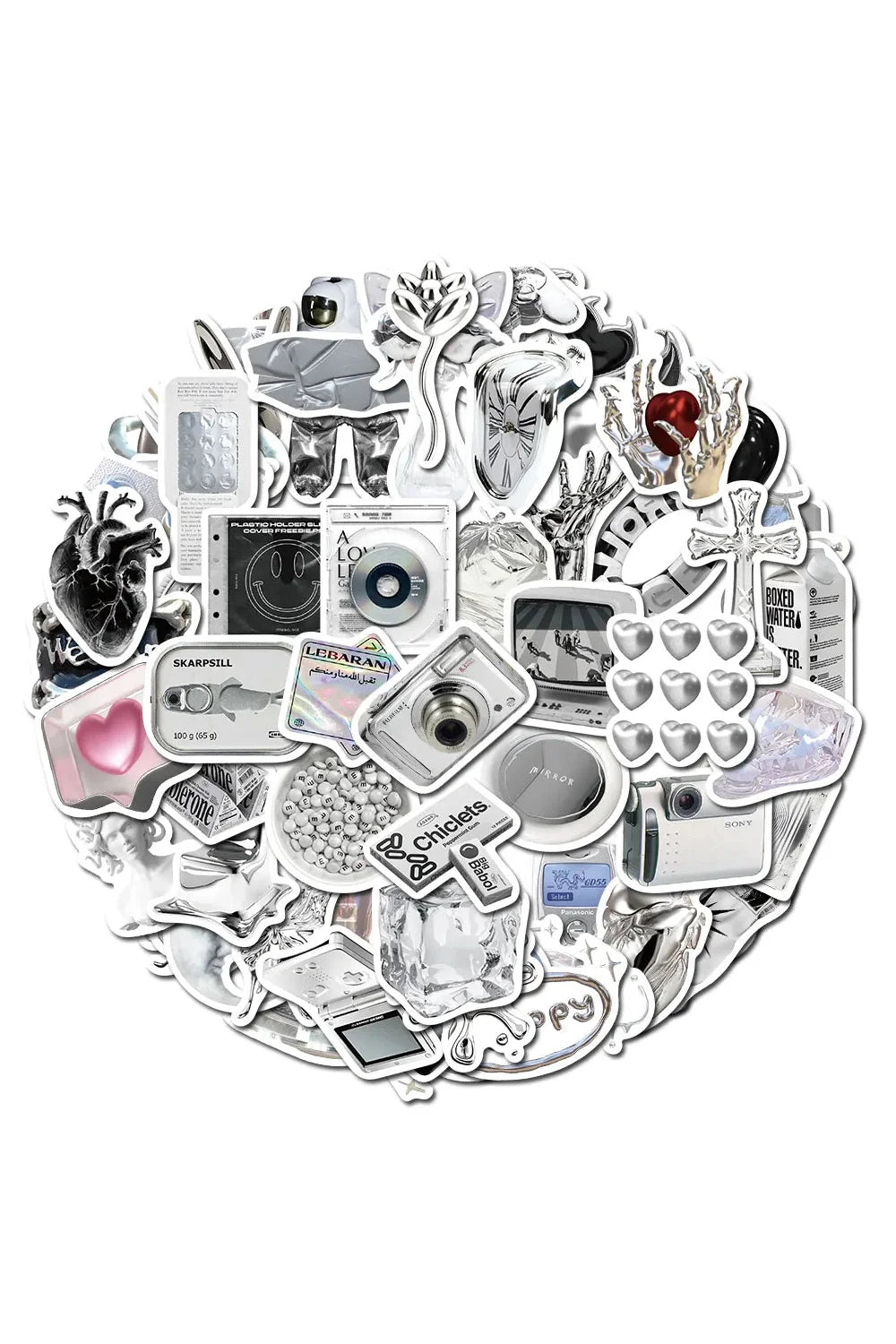 Lisslune | Silver Graffiti Sticker