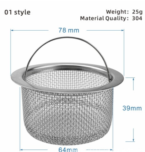 Lisslune | Stainless Steel Sink Drain Catch All Strainer