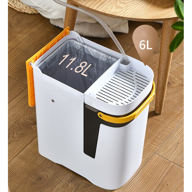 Lisslune | 2in1 Dry & Wet Storage Easy Trash Can