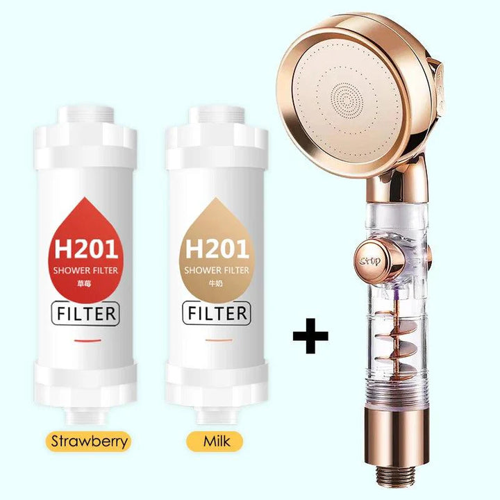 Lisslune | Vitamin C Infused Aromatherapy Spa Showerhead Filter for Hair and Skin Revitalization