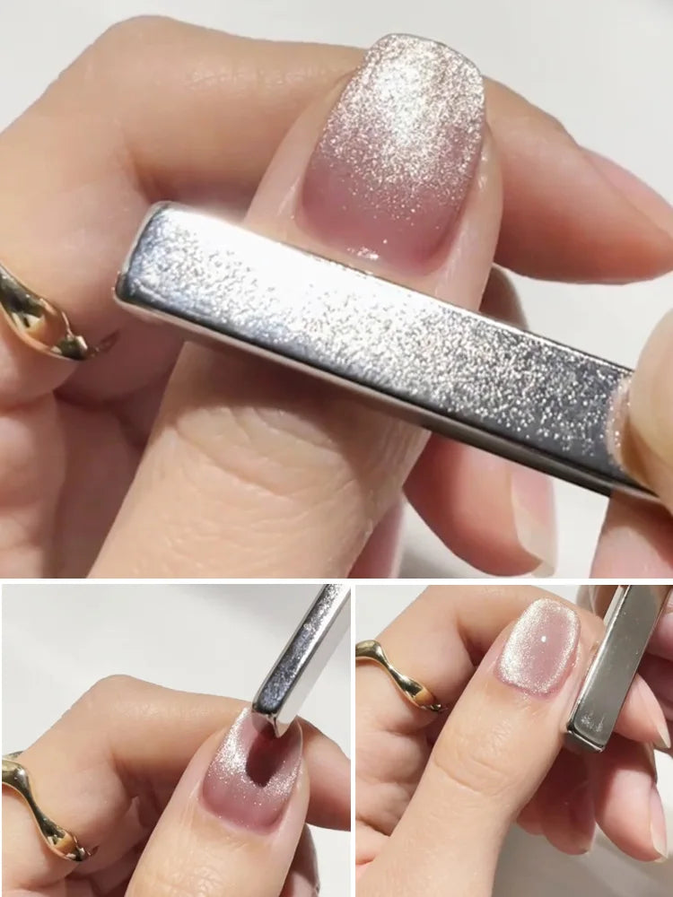 Rynx | Super Strong Thick Strip Magnet Cat Eyes Magnet for Nail Gel Polish 3D Line Strip Effect French Multi-Function Magnet Pen Tools