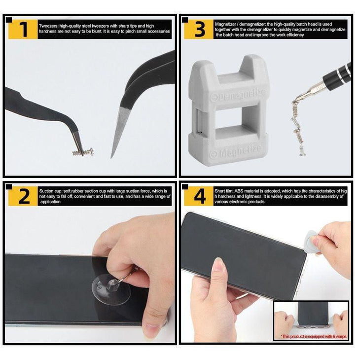 Lisslune | Comprehensive 135-piece screwdriver set for all your DIY repairs