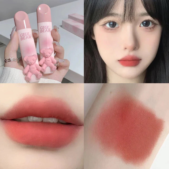 Rynx | Mattes Lip Gloss Waterproof Easy To Wear Velvet Rose Red Brown Lip Mud Nude Long-lasting Liquid Lipsticks Lip Makeup Cosmetics