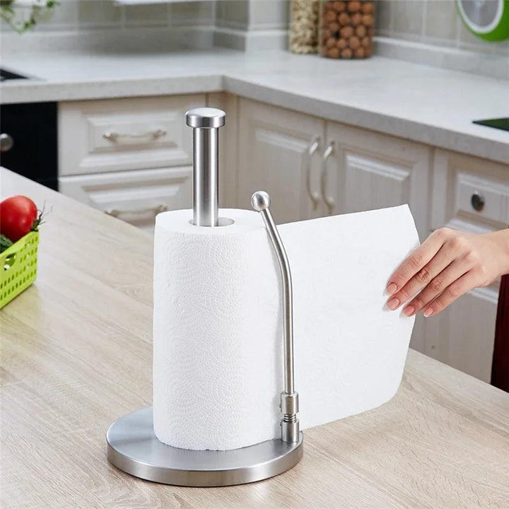 Lisslune | Elegant stainless steel paper roll holder for kitchen and bathroom