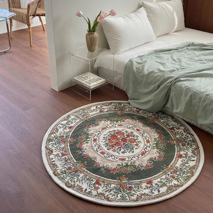 Rynx | Round Art Rugs Non-Slip Rug for the Living Room Comfortable Bedroom Rug Easy to Care Large Rugs Odorless Rug IG Alfombra