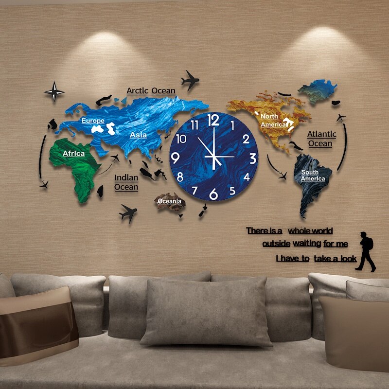 Lisslune | Artsy Time Unique Acrylic 3D DIY Wall Clock