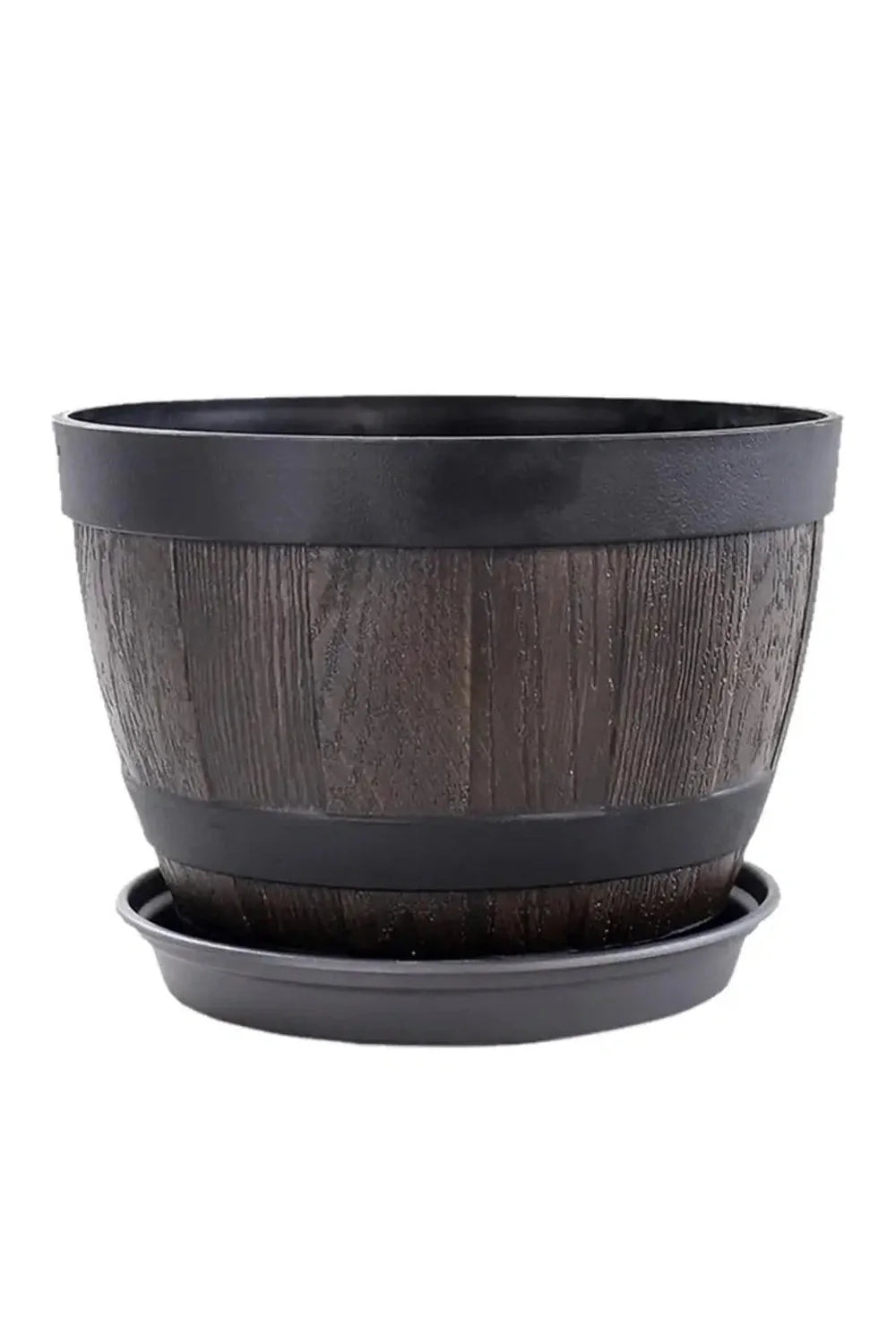 Lisslune | Wood Barrel Plant Pot