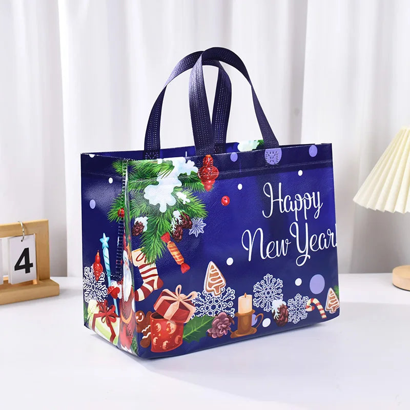 Rynx Christmas gift bag Santa Claus snowman candy gift wrapping bag 2024 Merry Christmas party home decoration Navidad Noel 2025 New Year