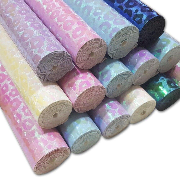 Lisslune | Leopard Spot Synthetic Leather Crafting Roll - Creative DIY Essence (50x120cm)