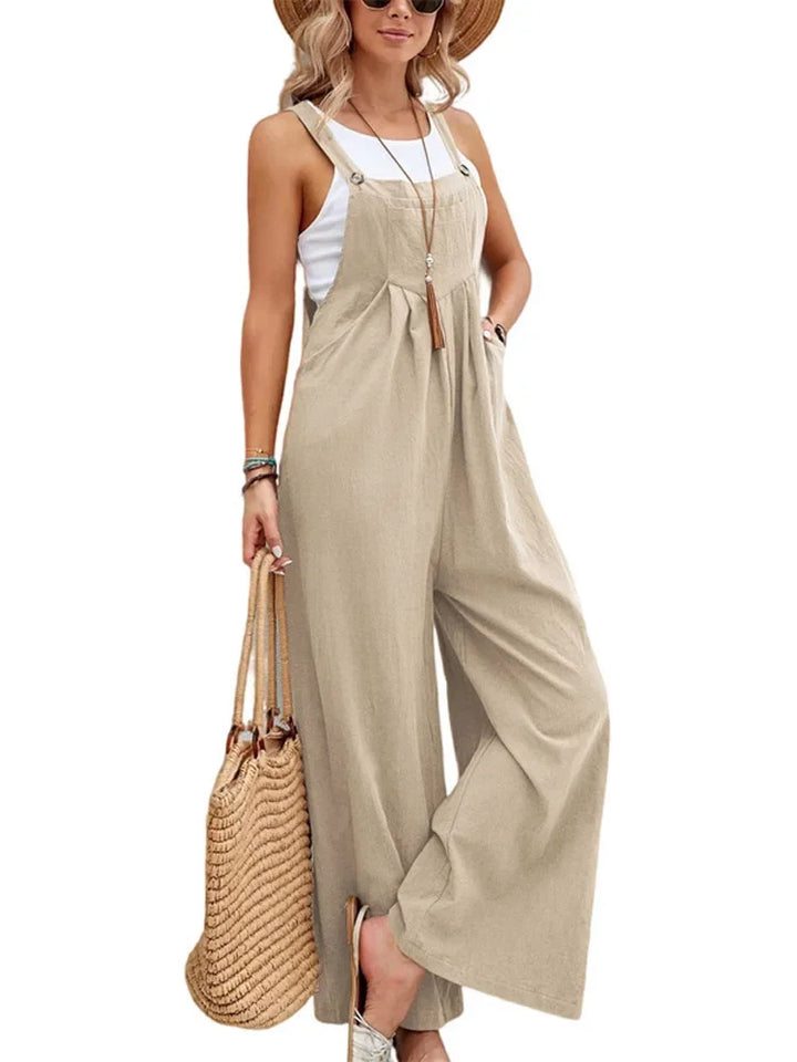Lisslune | Women's Loose Fit Fashion Overalls Wide Leg Baggy Overalls Jumpsuit Dungarees Summer Jumpsuit Casual Elegant Overalls Summer
