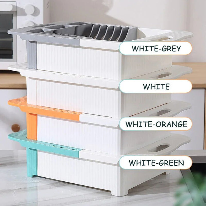 Lisslune | Efficient Kitchen Retractable Dish Drain Rack