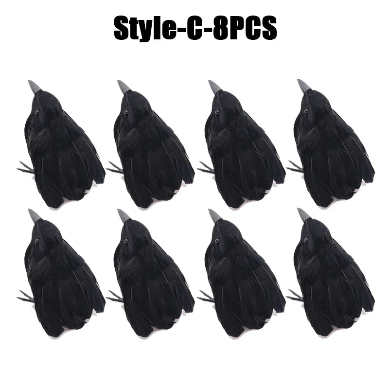 Rynx | Halloween Decoration Simulation Black Crow Raven Bird Repellent Pest Control Pigeon Repellent Garden Decoration Outdoor