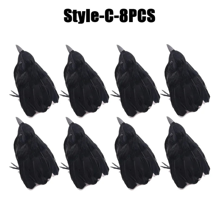 Rynx | Halloween Decoration Simulation Black Crow Raven Bird Repellent Pest Control Pigeon Repellent Garden Decoration Outdoor