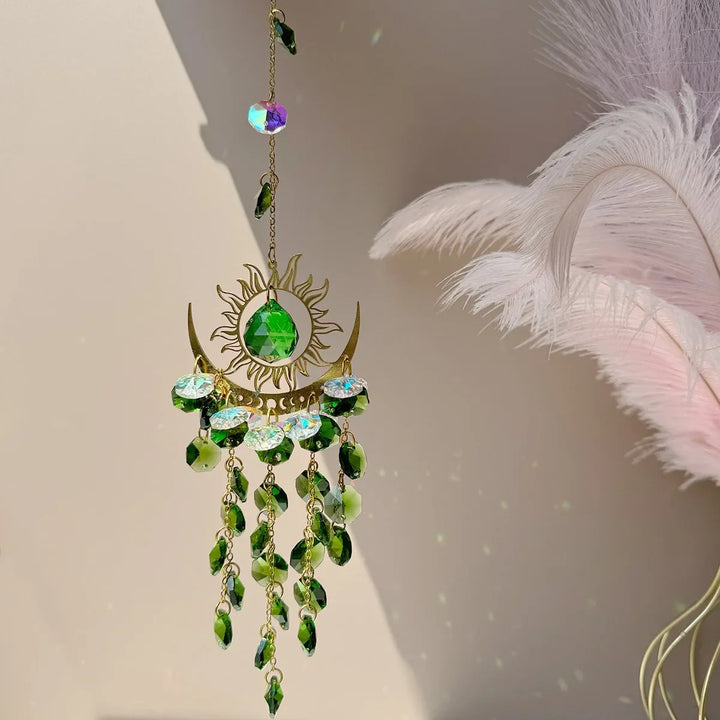 Lisslune | Radiant Moonlit Quartz Prism Suncatcher