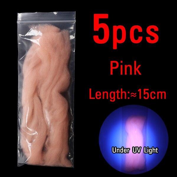 Lisslune | Baitfish Glow Bug Fiber Fly Tying Kit: 12 Lively Thread Selections for Impressive Patterns