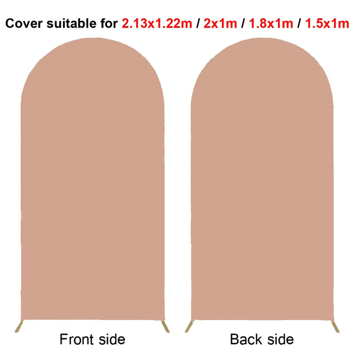 Rynx | 2M Metal balloon arch background stand birthday balloons party backdrop covers photo shoot double-sided elastic fabric background