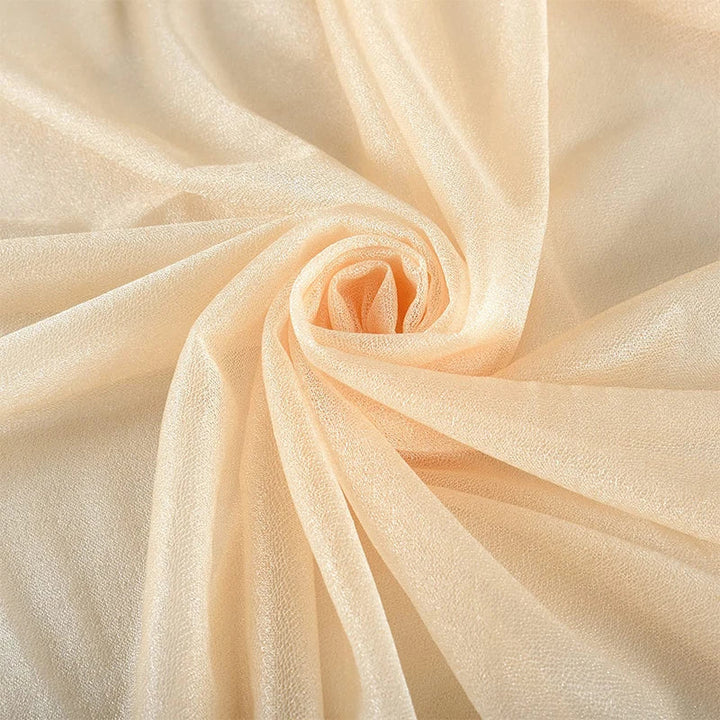 Lisslune | 6-10M Hochzeitsbogen Drapierung Stoff für Zeremonie Empfang Dekorationen Chiffon durchsichtiger Stoff Vorhänge für Party Bühne Hochzeitsdusche