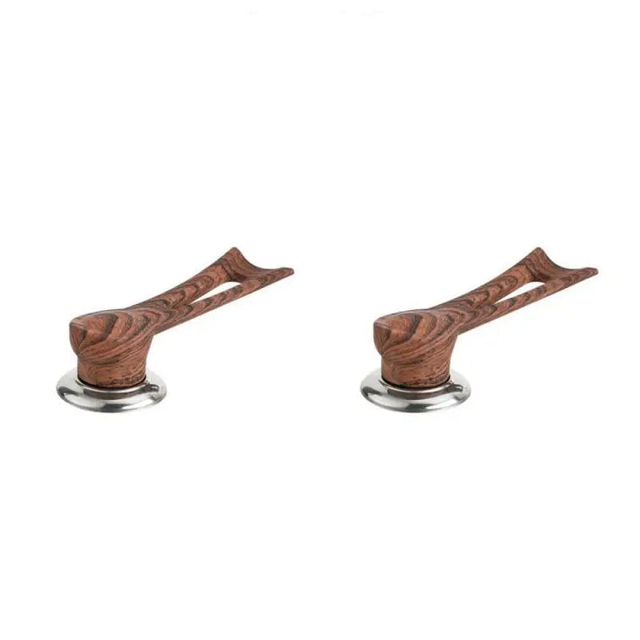 Lisslune | Replacement handle for pot lid – wood design with stainless steel base