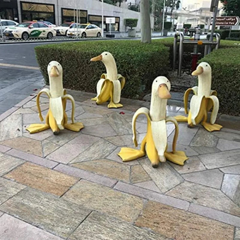 Lisslune | Banana Duck Sculpture | Playful Garden Decoration!