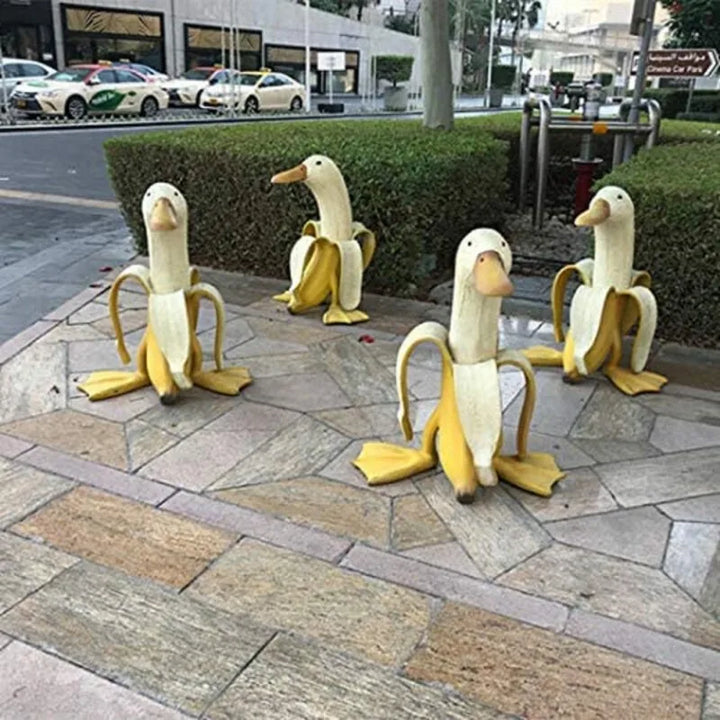 Lisslune | Banana Duck Sculpture | Playful Garden Decoration!