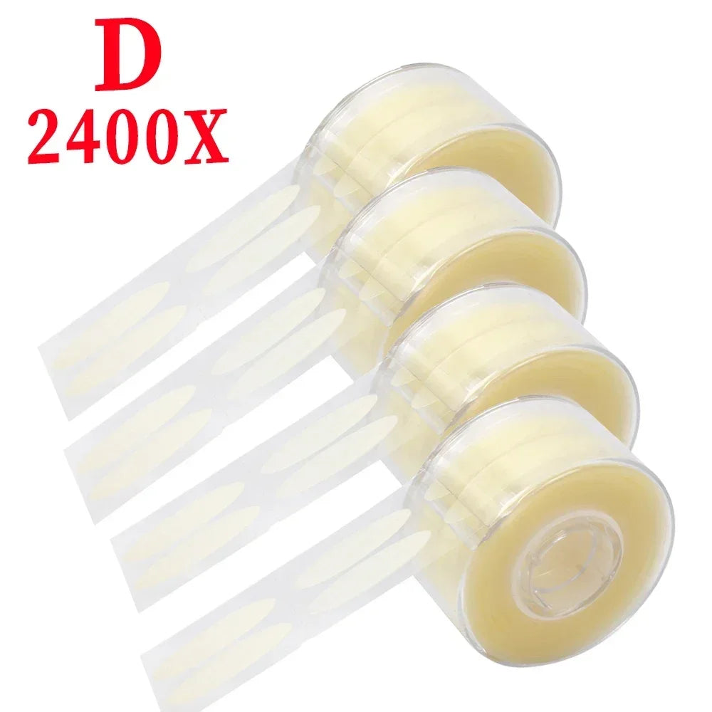 Rynx | Invisible double eyelid stickers 2400 pieces premium eye lifting strips Self-adhesive double eyelid tapes Clear beige eye tapes Makeup tool