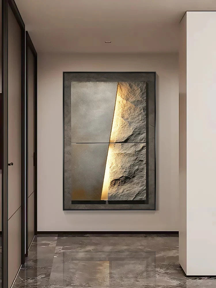 Lisslune | New Rock Texture Led Porcelain Wall Lamp