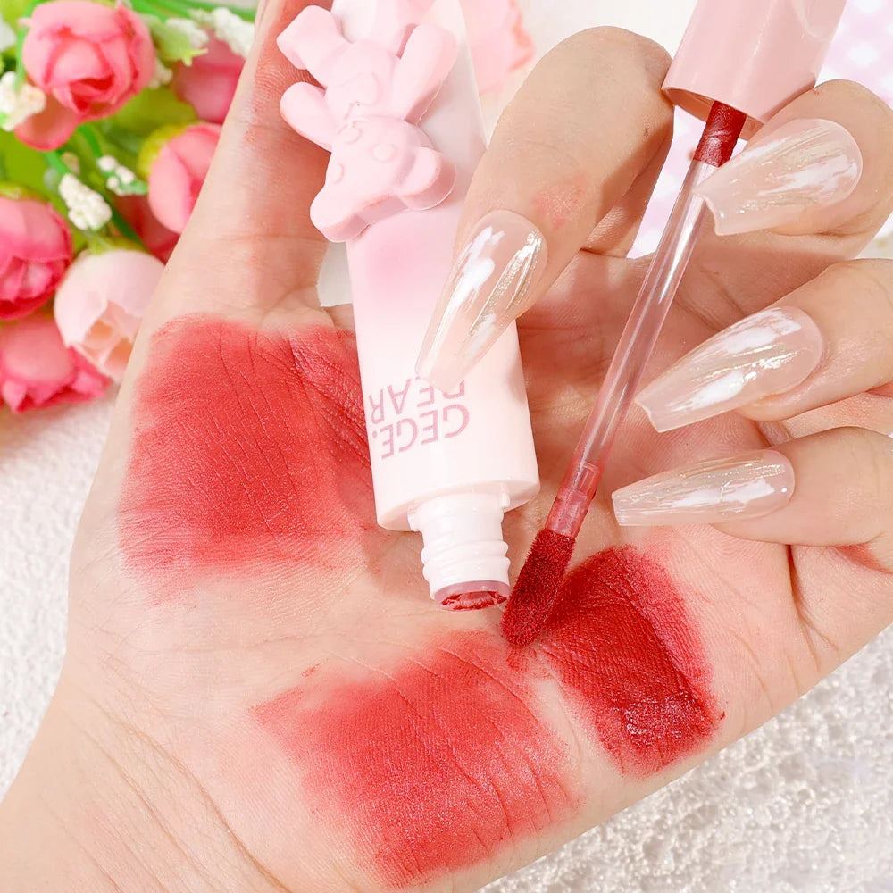 Rynx | Mattes Lip Gloss Waterproof Easy To Wear Velvet Rose Red Brown Lip Mud Nude Long-lasting Liquid Lipsticks Lip Makeup Cosmetics