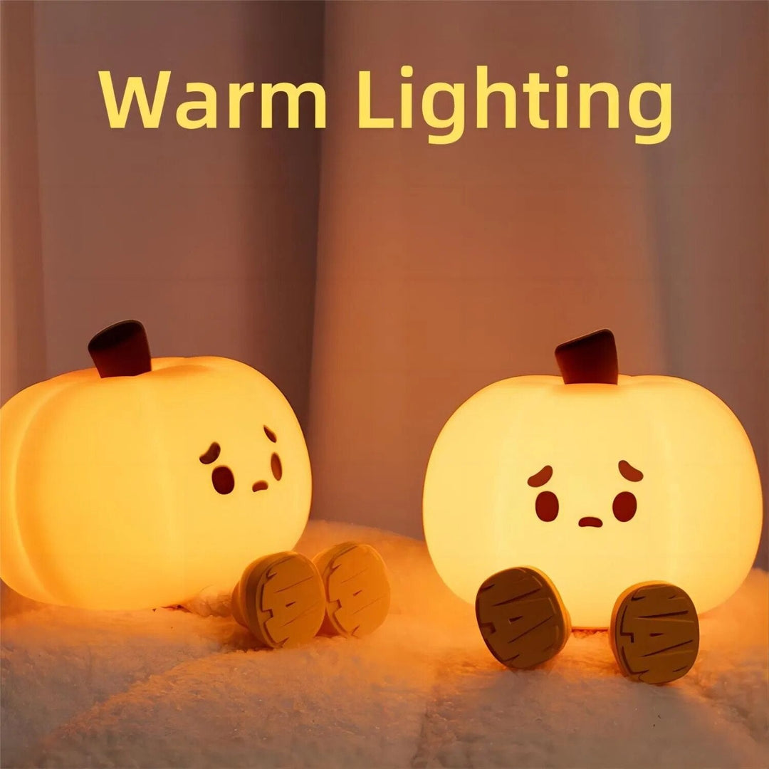Lisslune | Sad Pumpkin Touch Sensor Lamp Decor