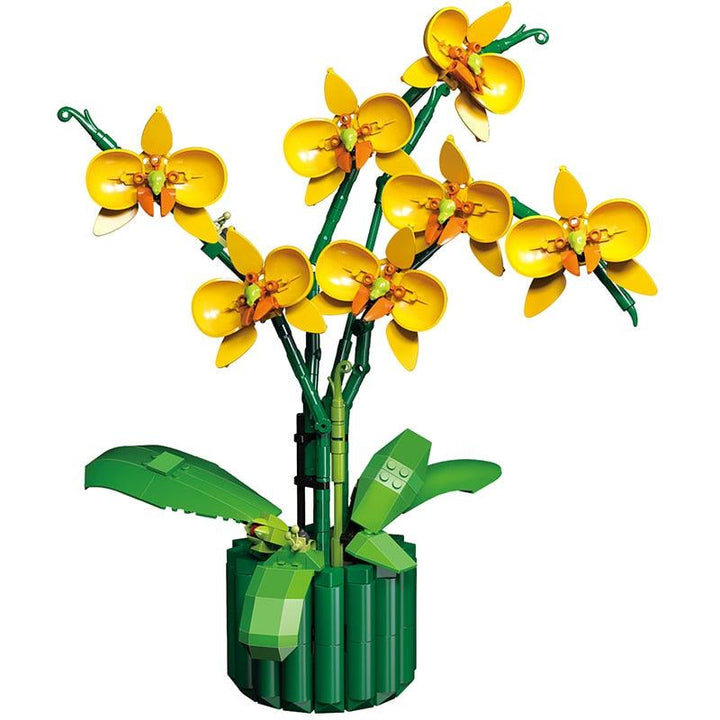 Lisslune | DIY Elegant Blue Phalaenopsis Flower Craft Kit: Create your own impressive home accessory