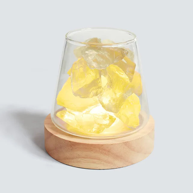 Lisslune | Himalaya Salt Lamp - Crystal Night Light & Essential Oil Diffuser