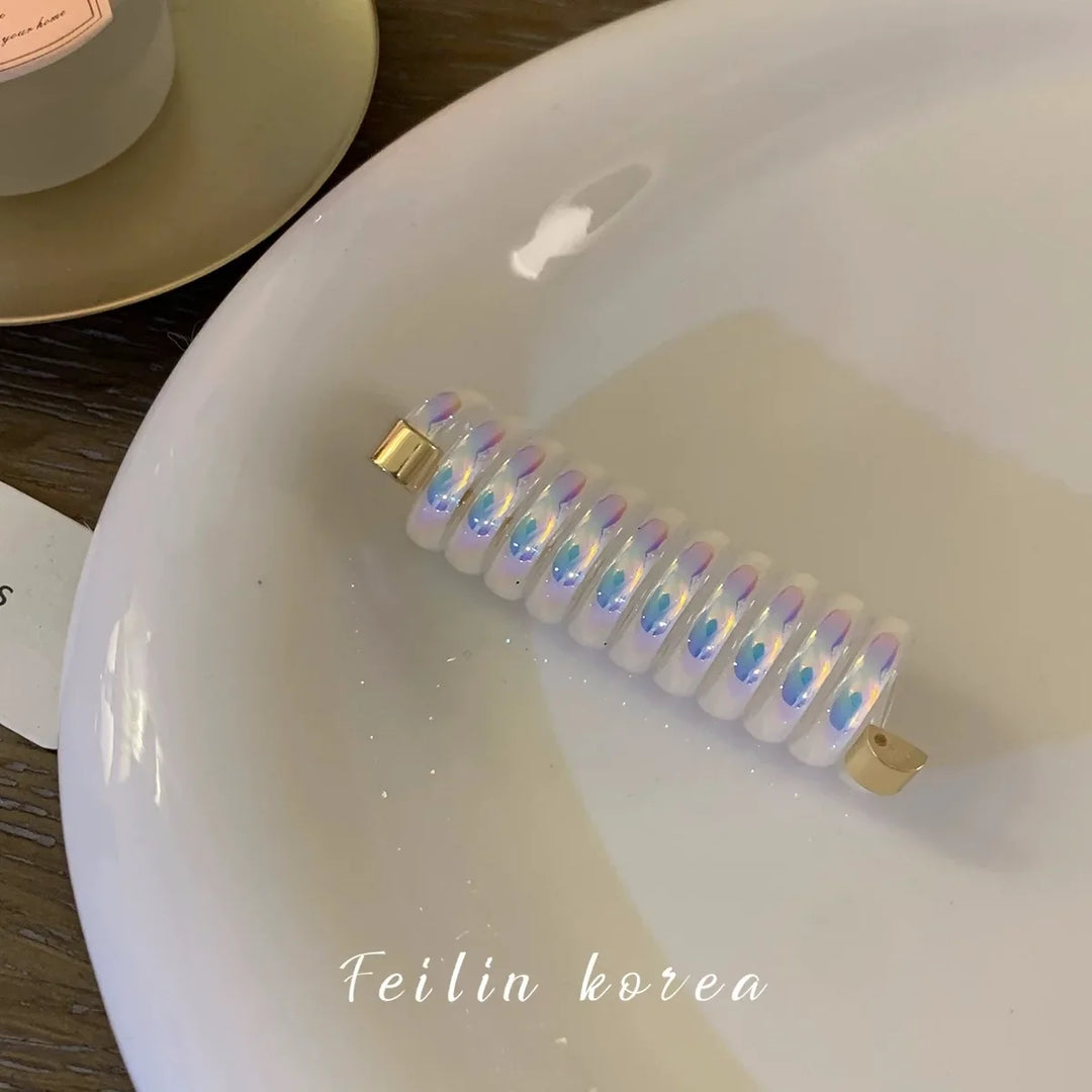Rynx | Japanese Fashion Style Spiral Hairband Metal Tpu Hair Bands for Girls and Women Hair Accessories