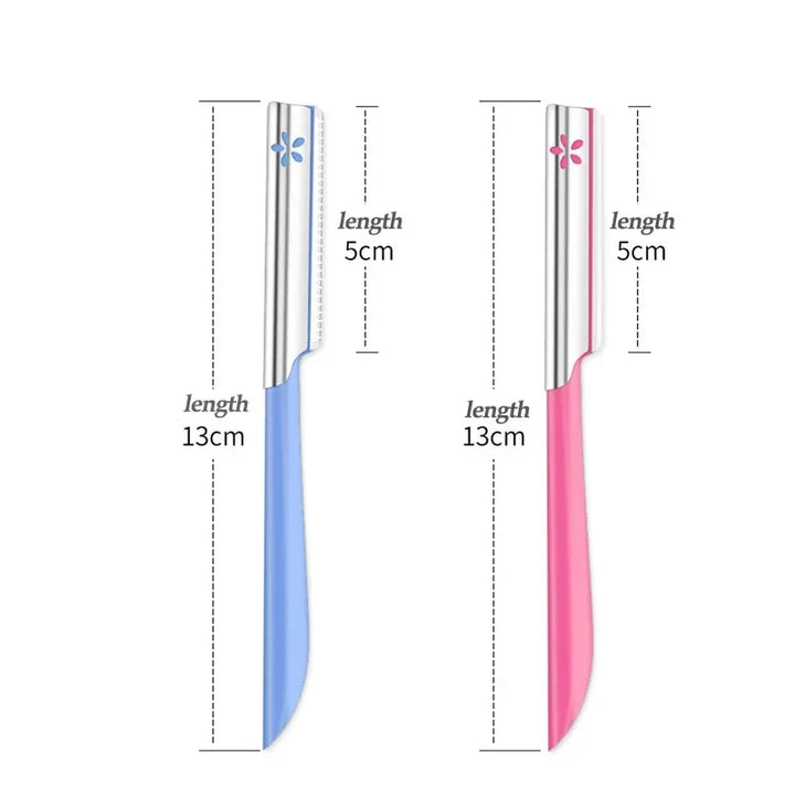 Rynx | 5pcs Eyebrow Epilator Sets Facial Razor Portable Stainless Steel Hair Removal Safety Eyebrow Trimmer Women's Makeup Tools