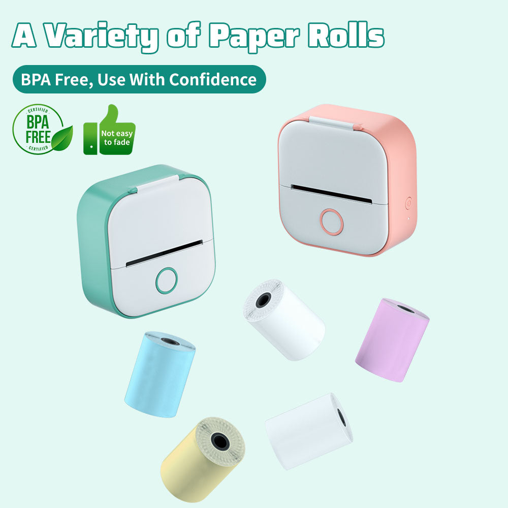 Lisslune | PocketPrint Mini – Portable Thermal Photo Printer Without Ink