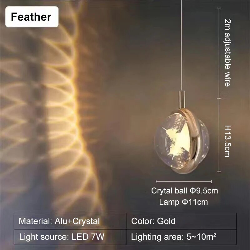 Lisslune | Romantic Crystal Rotating Mood LED Lights