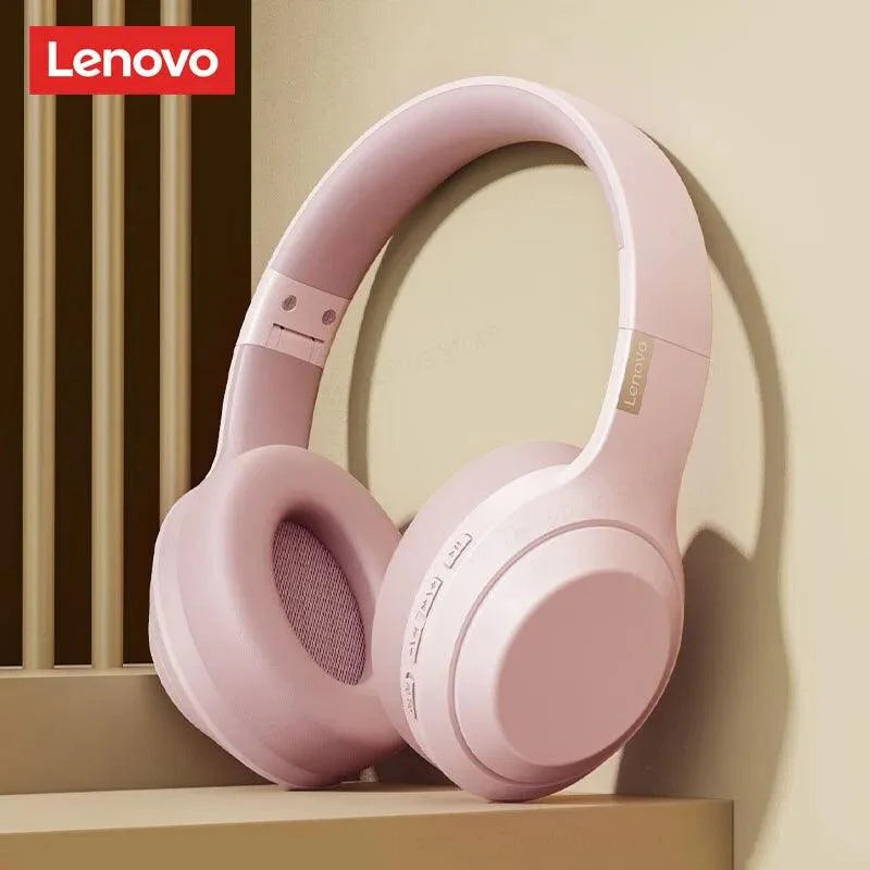Lisslune | Lenovo TH10 Wireless ANC Stereo Headphones with Powerful Bass and Sweat-Resistant Design