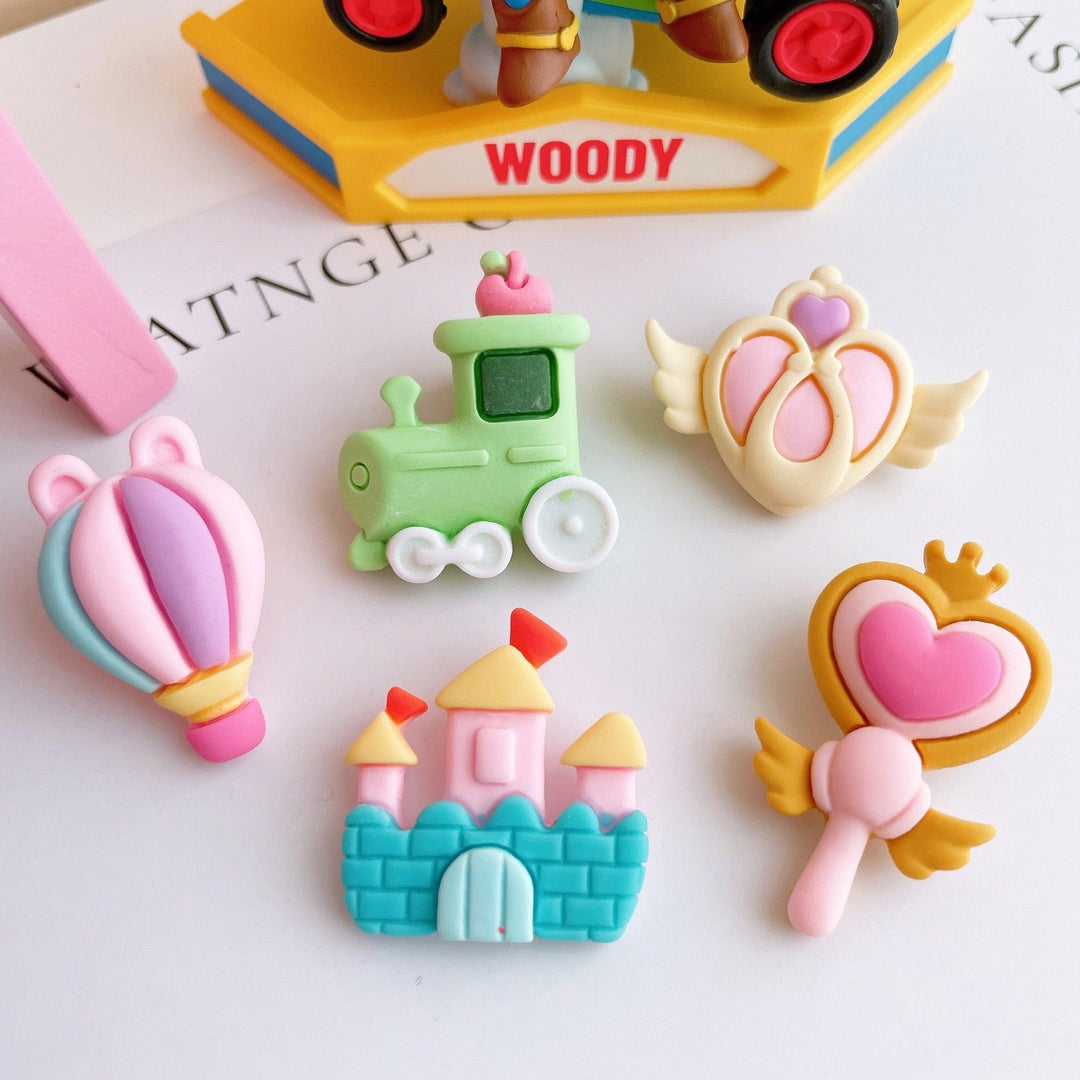 Lisslune | Enchanted Castle Wand Resin Crafts Charms Set