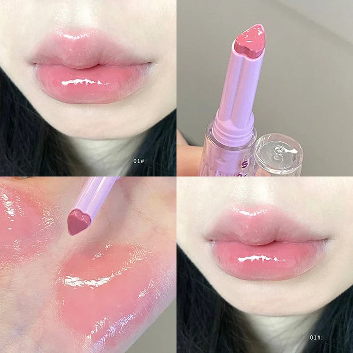 Rynx | Water Light Lip Gloss Tint Clear Mirror Lipstick Waterproof Moisturizing Lipstick Gloss Glitter Lip Balm Women Makeup