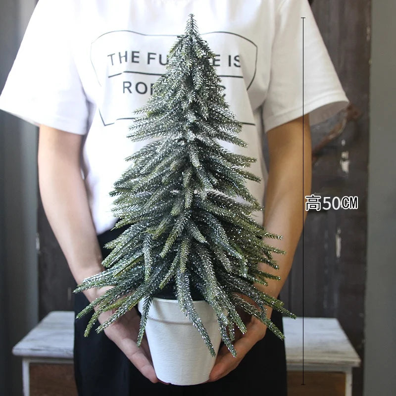 Rynx | Mini PE Christmas tree decoration Pine Topping Table Christmas tree Christmas home Party Wedding decoration New Year's gift