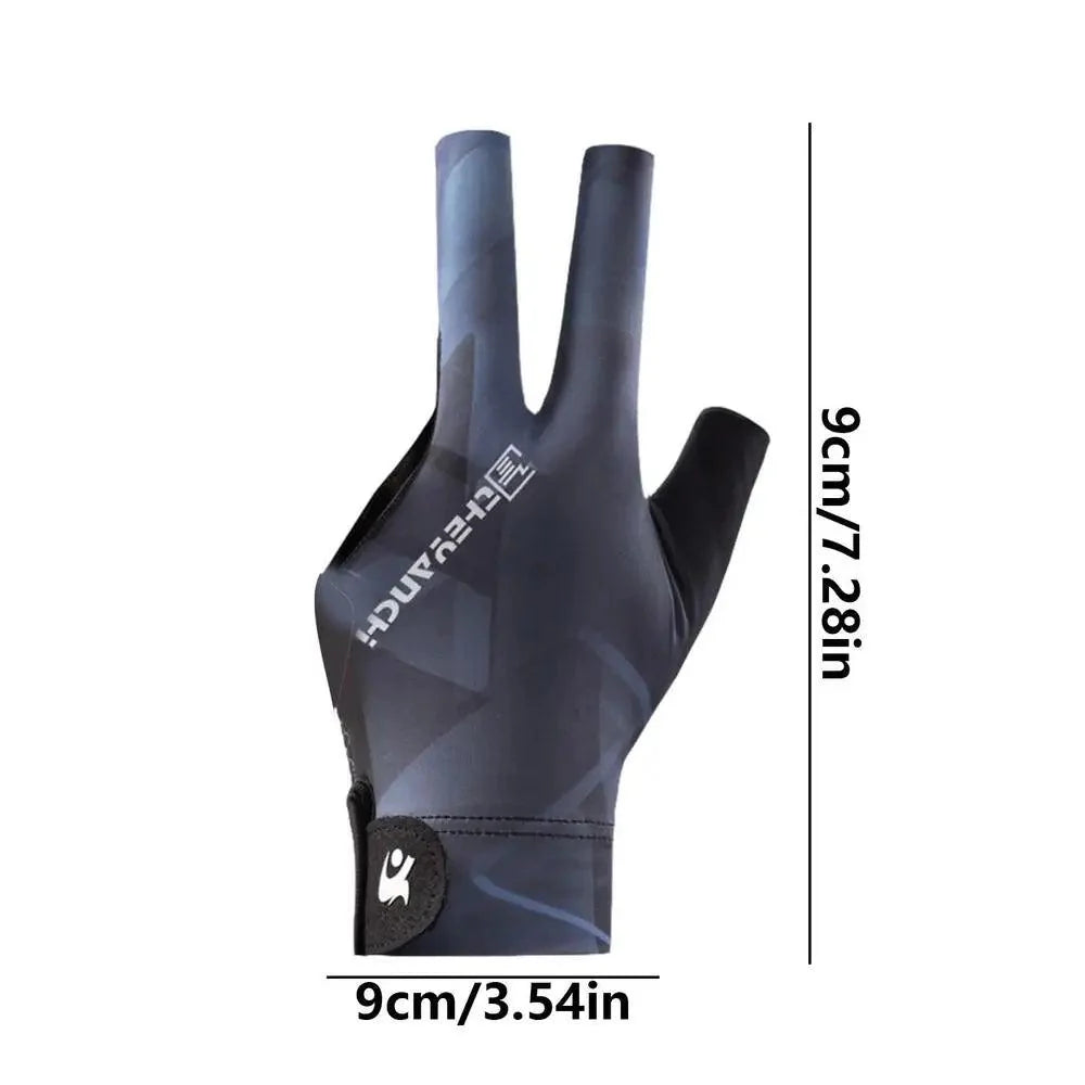 Lisslune | Left-Handed Billiard Glove - Three-Finger Design for Outstanding Performance