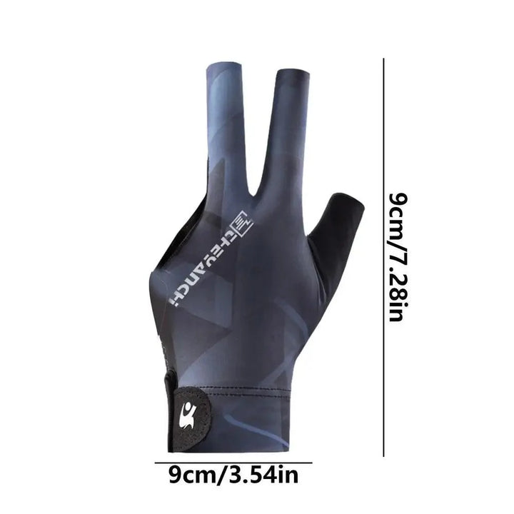 Lisslune | Left-Handed Billiard Glove - Three-Finger Design for Outstanding Performance