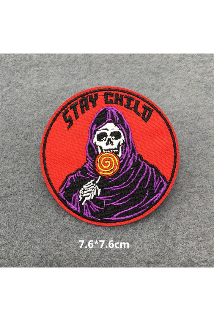 Lisslune | Punk embroidered patch set