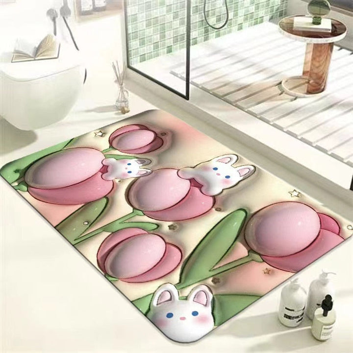 Lisslune | Non-Slip Cartoon Colorful Fun Quick Water Absorbent Mat