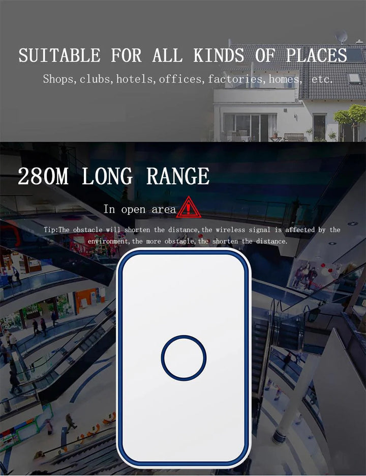 Lisslune | Advanced Wireless Doorbell System with Smart Sensor Technology and Remote Control