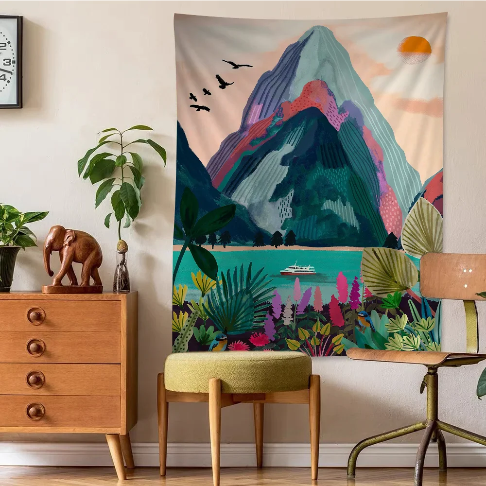 Lisslune | Peacock Palace Wall Tapestry